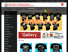 Tablet Screenshot of lahfabrics.com
